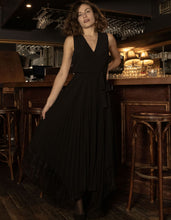 Load image into Gallery viewer, Callie Maxi Dress Crossover Pleated Skirt Lace