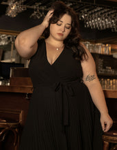 Load image into Gallery viewer, Callie Maxi Dress Crossover Pleated Skirt Lace