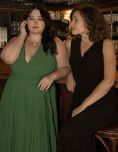 Load image into Gallery viewer, Callie Maxi Dress Crossover Pleated Skirt Lace