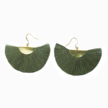 Load image into Gallery viewer, Half Moon Fan Earrings