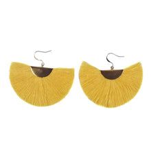Load image into Gallery viewer, Half Moon Fan Earrings