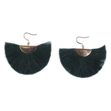 Load image into Gallery viewer, Half Moon Fan Earrings