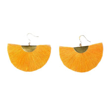 Load image into Gallery viewer, Half Moon Fan Earrings