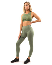Load image into Gallery viewer, Huntington Sports Bra - Olive Green